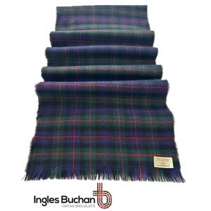 Like New Ingles Buchan Pure Wool Tartan Scarf Murray of Atholl Modern Scotland